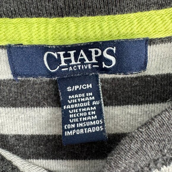 Ralph Lauren Chaps Active Shift Dress Gray Stripes Size S Short Sleeve T-Shirt - Picture 7 of 11